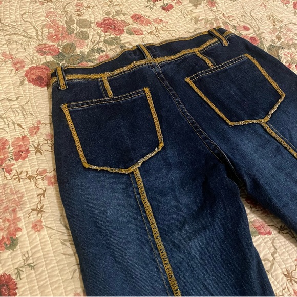 vintage gasoline y2k  70s retro 90s flare jeans - Picture 6 of 6